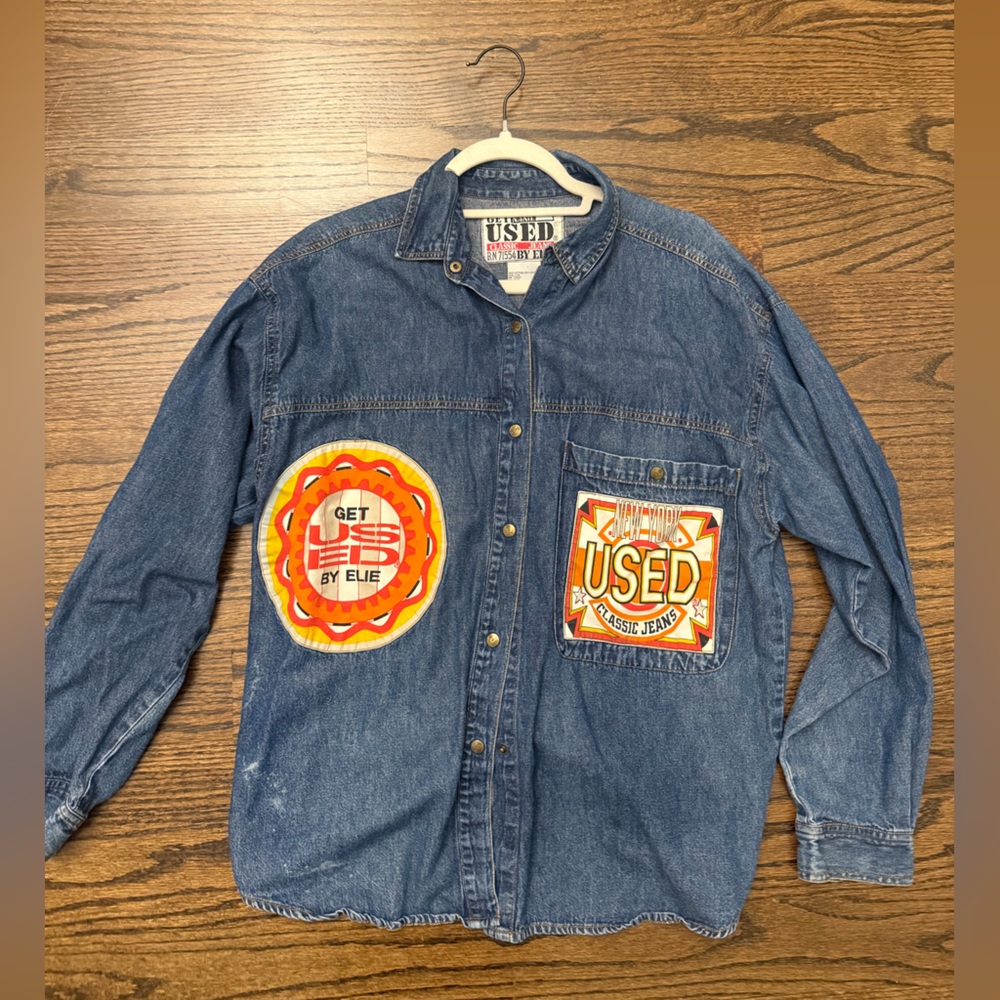 VINTAGE Denim Jacket by Get Used by Elie